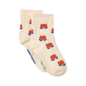 Red Chocolate Flowers Socks
