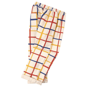 Checkered Baggy Pants Custard